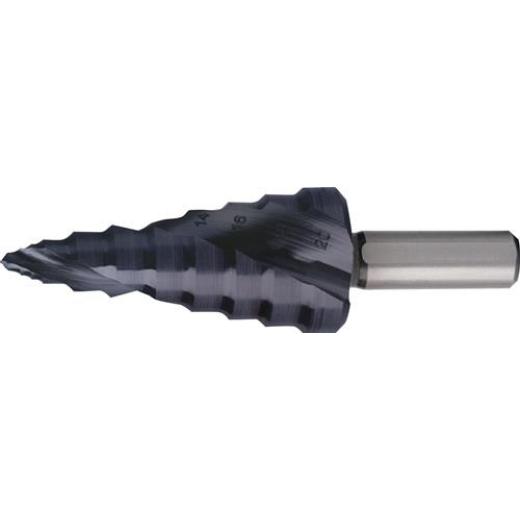 Stufenbohrer ULTIMATECUT Bohrber.6-20mm HSS RUnaTEC Spiralnut Z.2 Stufen 8 RUKO