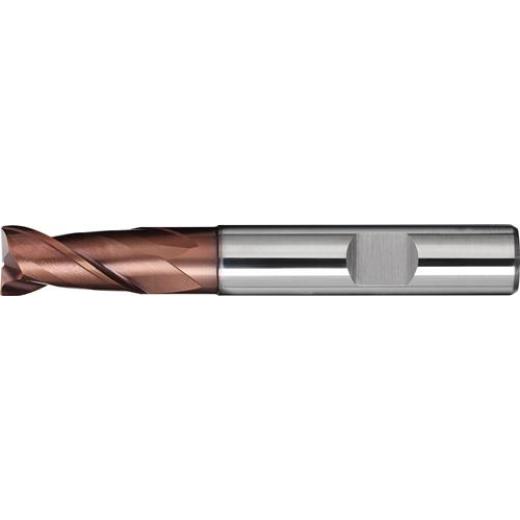 Bohrnutenfräser DIN 6527L TypN D.10mm Einsatz-L.30mm VHM TiAlN HB Z.2 PROMAT