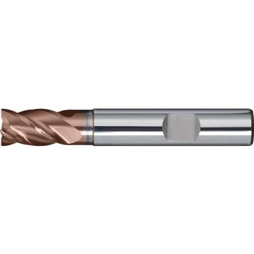 Schaftfräser DIN 6527K TypN HPC D.4mm Einsatz-L.12mm VHM TiAlN HB Z.4 kurz