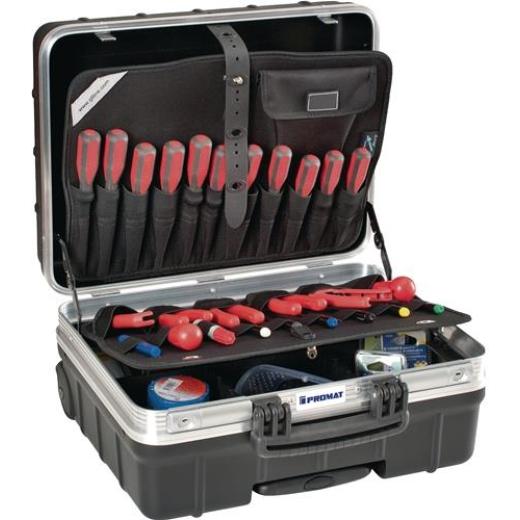 Schalenkoffer Innen-B465xT255xH352mm PP 42l TECWERK