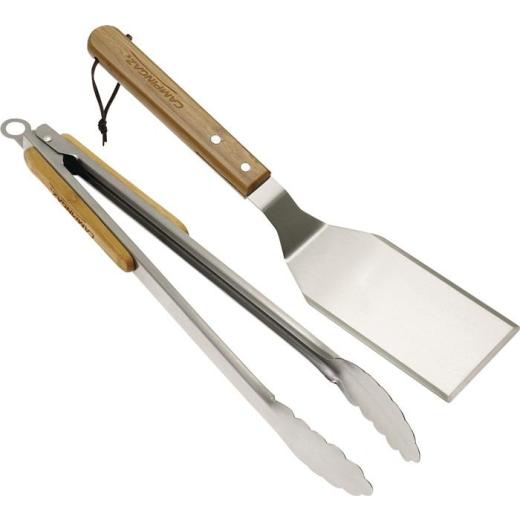 Grillbesteck Duo Spatel:36 cm,Zange:39cm 2-teilig:Spatel u.Zange Farbkarton m.FT