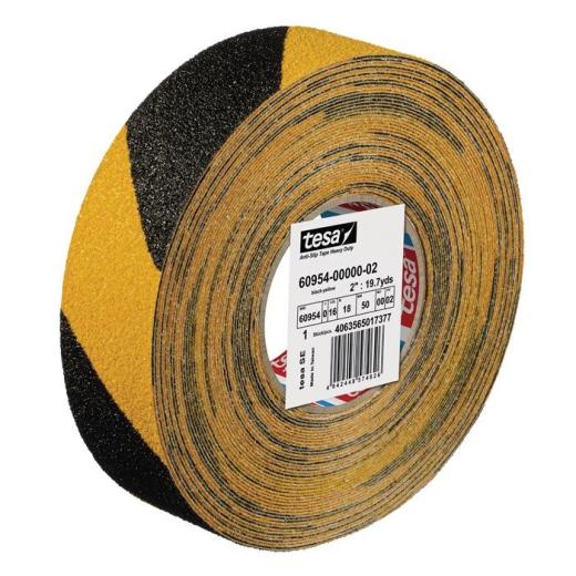 Antirutschklebeband ext.sta.60954 schwarz/gelb L.18 m,B.50mm TESA