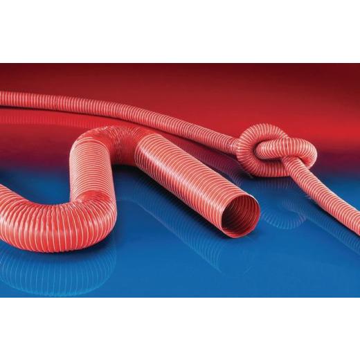 Absaug- u.Gebläseschlauch SIL 391 ONE ID 44-45mm AD 48,00mm 2mm L.4m Rl.NORRES | 4 Stück