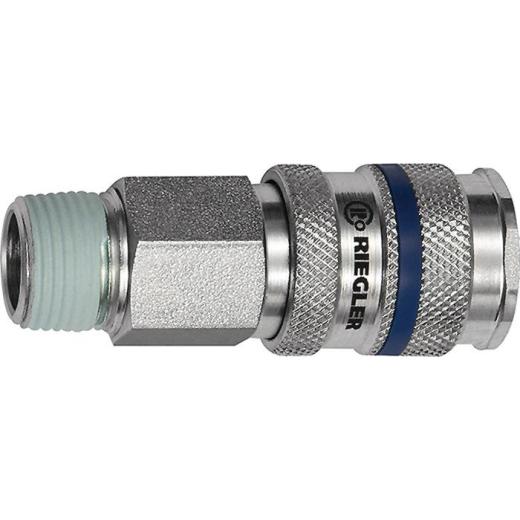 Schnellver.Kup.DN 7,8 AG STA Gew.R 1/2 20,95mm RIEGLER
