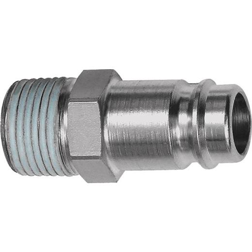 Stecknippel STA gehärtet/vern.Stecker DN 10 AG R 1/2 Zoll RIEGLER | 10 Stück