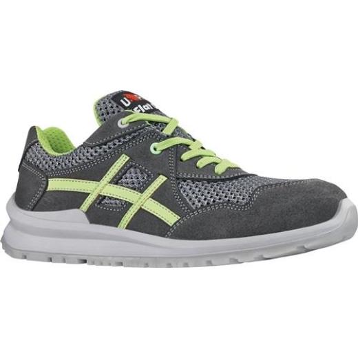 Sicherheitsschuh Nico Gr.41 grau/grün Leder/Mesh S1P SRC EN20345 U-Power