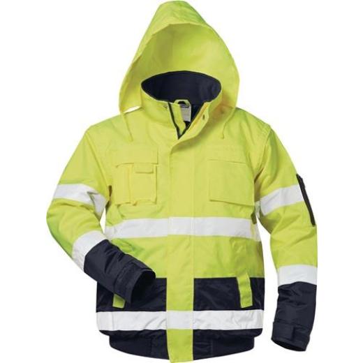 Warnschutz-Pilotjacke HASSO Gr.XXL fluoresz.gelb/marine SAFESTYLE