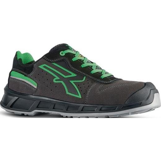 Sicherheitshalbschuh Taylor Gr.43 grau/grün S1P SRC ESD EN20345 Leder U.POWER