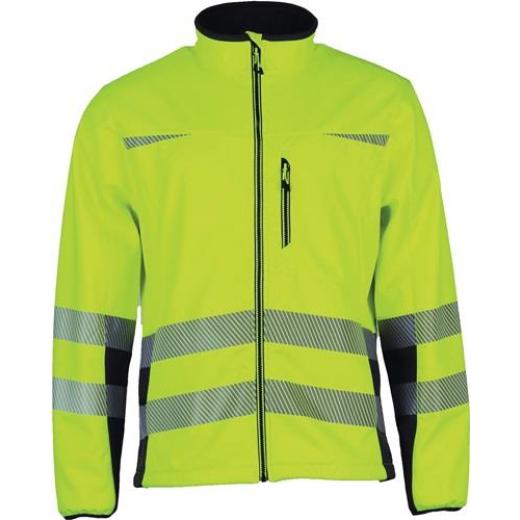 Warnschutz-Softshelljacke Prevent® Trendline Gr.XL gelb/schwarz