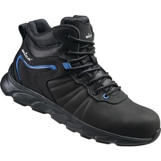 Sicherheitsstiefel Mathi Gr.43 schwarz/blau S3 SRC EN20345 Leder WICA