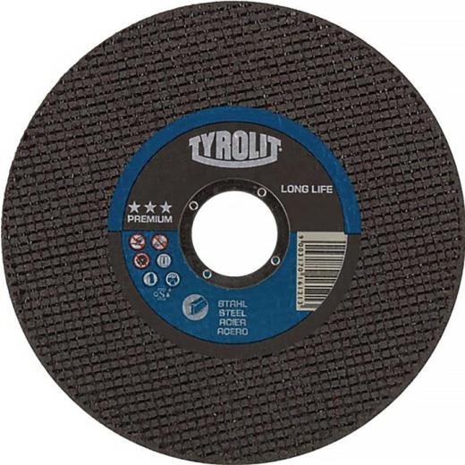 Trennscheibe PREMIUM LONGLIFE D125x1mm 41 F ger.LONGLIFE Bohr.22,23mm TYROLIT | 25 Stück