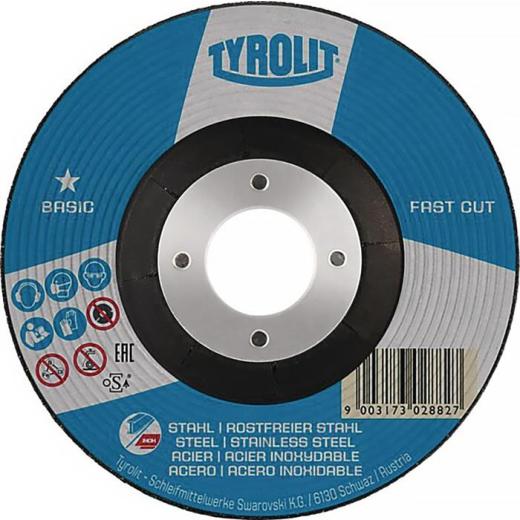 Schruppscheibe BASIC FASTCUT D125xS6mmKörnung 30 gekr.2in1 | 10 Stück