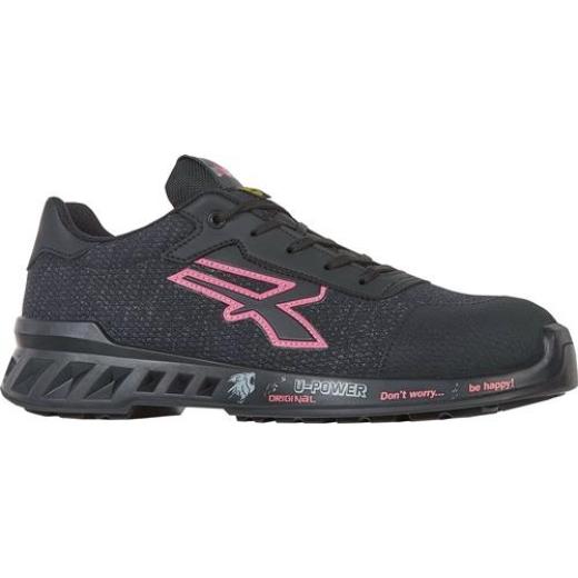 Damensicherheitsschuh MICHELLE Gr.36 schwarz/rosa S1P SRC ESD EN20345