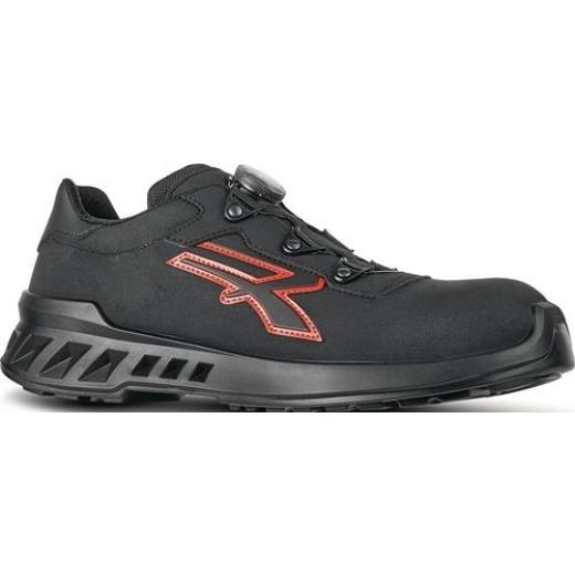 Sicherheitshalbschuh Caesar Gr.43 schwarz/rot S3 CI SRC ESD EN20345 Mikrofaser