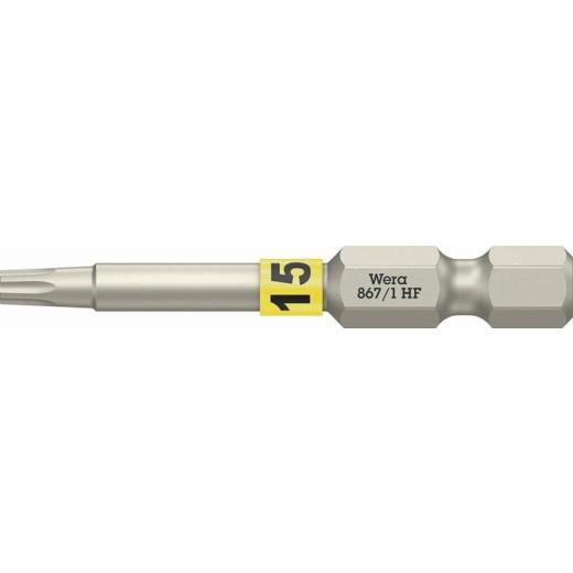 Bit 867 TORX® HF 1/4 Zoll TX 15 L.50mm m.Farbleitsystem WERA