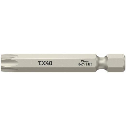 Bit 867 TORX® HF 1/4 Zoll TX 40 L.50mm o.Farbleitsystem WERA