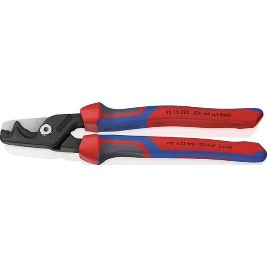 Kabelschere StepCut XL L.225mm Kopf brün.Comfort-Griff KNIPEX