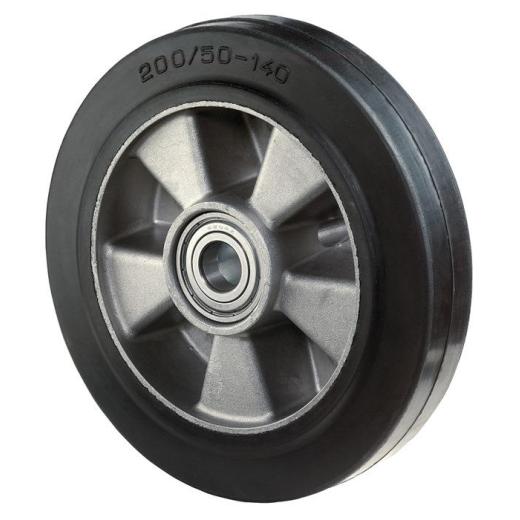 Lenkrad Elastik-Vollgummi Naben-L.60mm Rad-B.50mm D.180mm BS ROLLEN