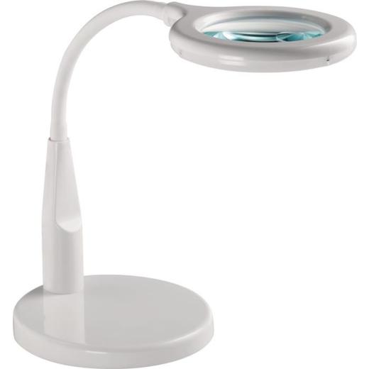 LED-Lupenleuchte Glaslinse 88,9 (3,5Zoll) weiß runder Kopf Glaslinse
