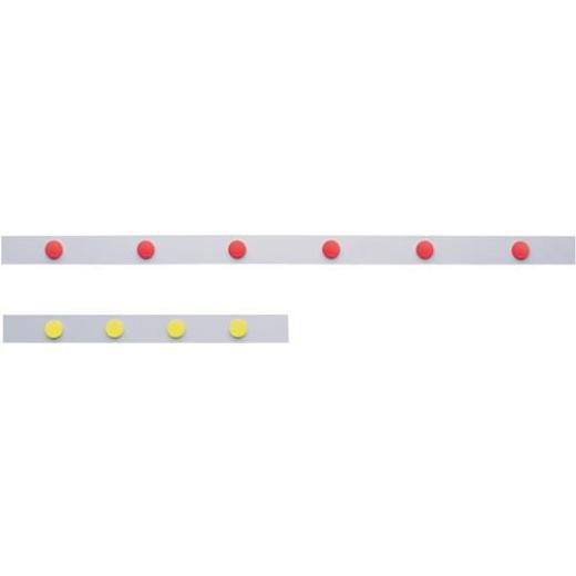 Magnetleiste L1000xB50xS0,5mm weiß selbstklebend MAGNETOPLAN | 10 Stück