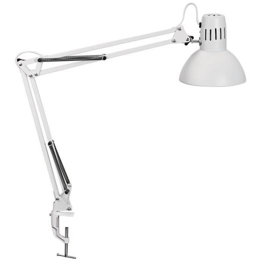Schreibtischleuchte Metall weiß H.44cm Klemmfuß LED MAUL