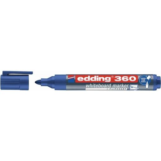 Whiteboardmarker 360 blau Strich-B.1,5-3mm Rundspitze | 10 Stück