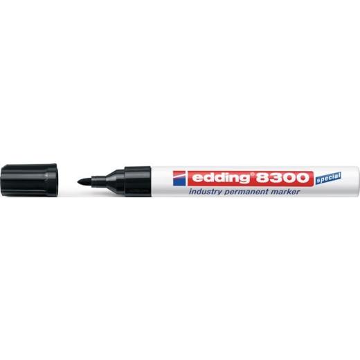 Industrie-Permanentmarker 8300 rot Strich-B.1,5-3mm Rundspitze EDDING | 10 Stück