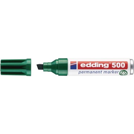 Permanentmarker 500 grün Strich-B.2-7mm Keilspitze EDDING | 10 Stück