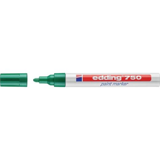 Lackmarker 750 grün Strich-B.2-4mm Rundspitze EDDING | 10 Stück