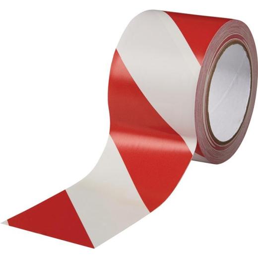 Bodenmarkierungsband Easy Tape PVC rot/weiß L.33m B.75mm Rl.ROCOL