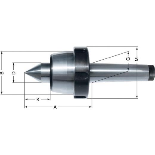 Zentrierspitze Pro MK5 mitlfd.RÖHM