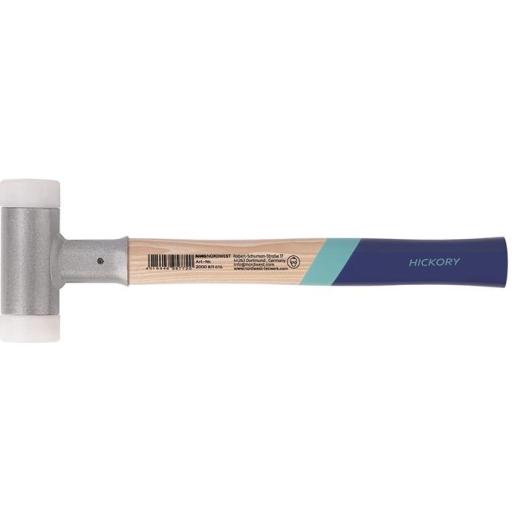 Schonhammer L.420mm Kopf-D.60mm Hickory rückschlagfrei hart Nyl.weiß TECWERK