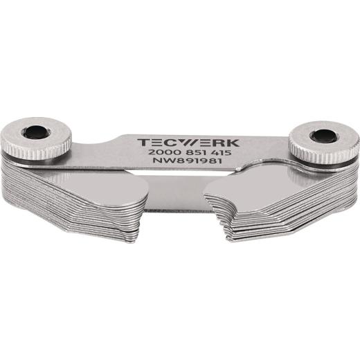 Radienschablone 7,5-15mm Bl.16 St.TECWERK