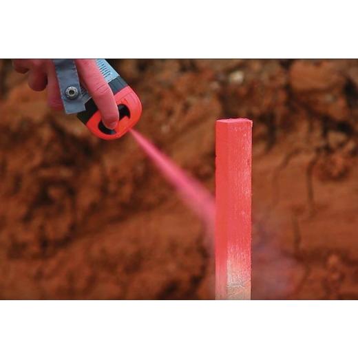 Baustellenmarkierspray FLUO TP neonrot 500ml Spraydose SOPPEC | 12 Stück