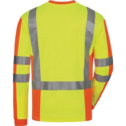 UV-/ Warnschutz-Langarmshirt Drachten Gr.XXL gelb/orange ELYSEE