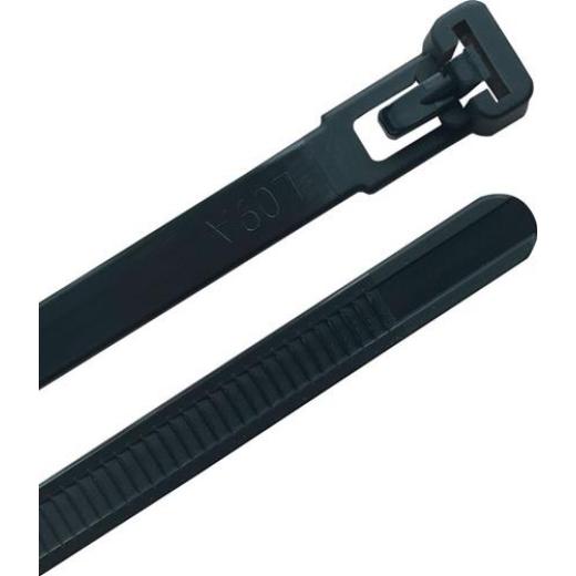 Kabelbinder L.150mm B.7,6mm PA 6.6 schwarz 100St./Btl.