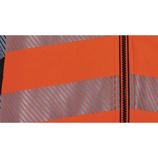 Warnschutz-Softshelljacke Prevent® Trendline Gr.M orange/schwarz