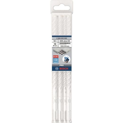 Hammerbohrer PRO SDS plus-5X D.10,0mm Arbeits-L.100mm L.160mm SDS plus 1 St. Hammerbohrer PRO SDS plus-5X D.10,0mm Arbeits-L.100mm L.160mm SDS plus 1 St.