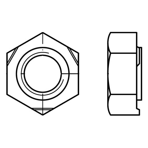 Sechskant-Anschweißmutter DIN 929 | M 4 mm | Stahl | Kleinpackung | 500 Stück