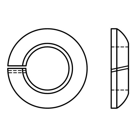 Federringe (Limesringe) | DIN 74361 | Federstahl Form C | Ø  C 20,5  | 100 Stück