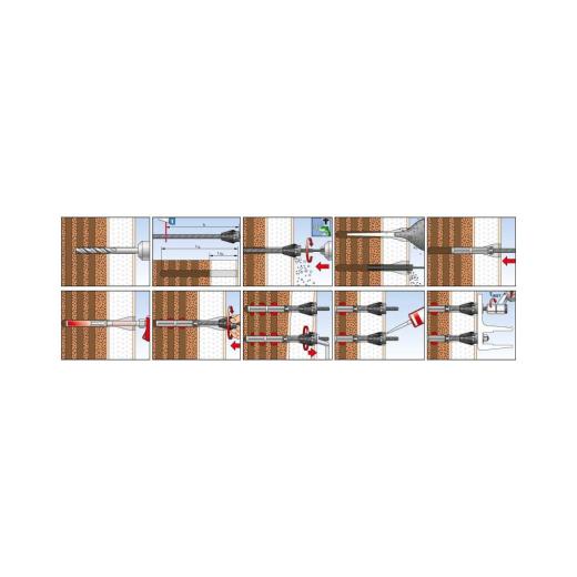 fischer Abstandsmontagesystem | TherMax 12/110 M12 gvz | 20 Stück
