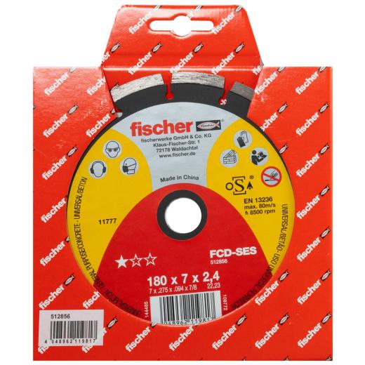 fischer Trennscheibe FCD-SES 180 x 2,4 x 22,23 DIA