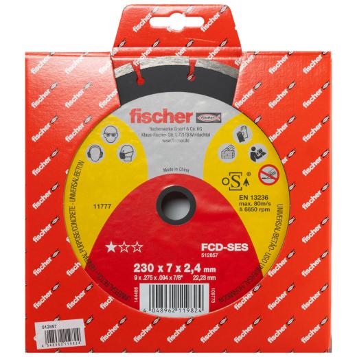 fischer Trennscheibe FCD-SES 230 x 2,4 x 22,23 DIA
