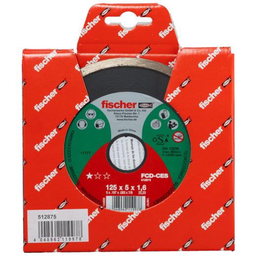 fischer Trennscheibe FCD-CES 125 x 1,6 x 22,23 DIA