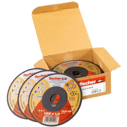 fischer Trennscheibe FCD-FP 125 x 1,0 x 22,23 plus | 25 Stück