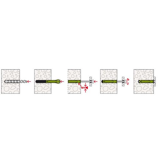 fischer Spreizdübel SX Plus Green 6 x 30 - 90 Stück