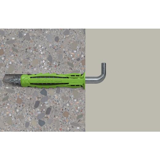 fischer Spreizdübel SX Plus Green 6 x 30 S mit Winkelhaken - 40 Stück