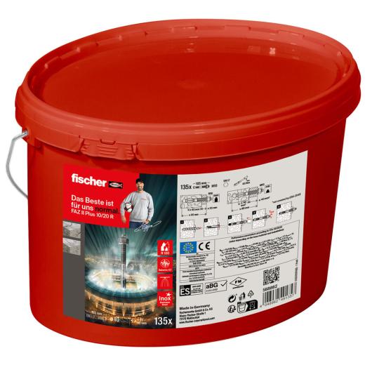 fischer Bolzenanker FAZ II Plus 10/20 R im Eimer (135 Stück)