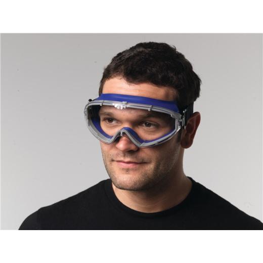 Vollsichtschutzbrille DAYLIGHT TOP EN 166 Rahmen blau,Scheibe klar PC PROMAT