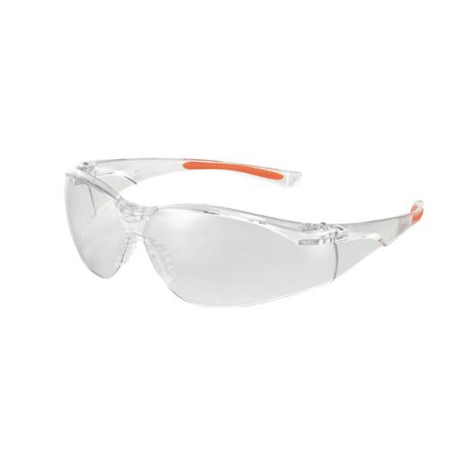 Schutzbrille 513 EN 166,EN 170 FT K Bügel klar orange,Scheibe klar PC UNIVET